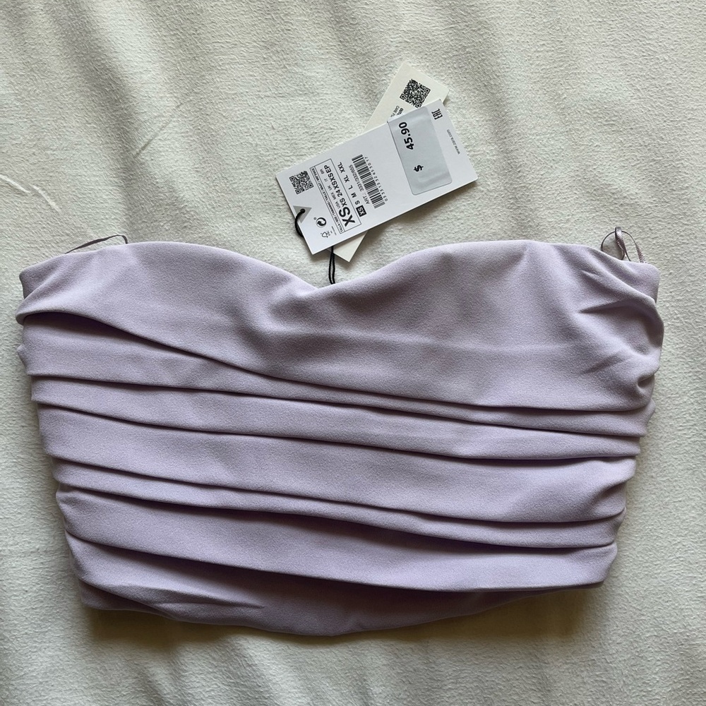 NET ZARA strapless top